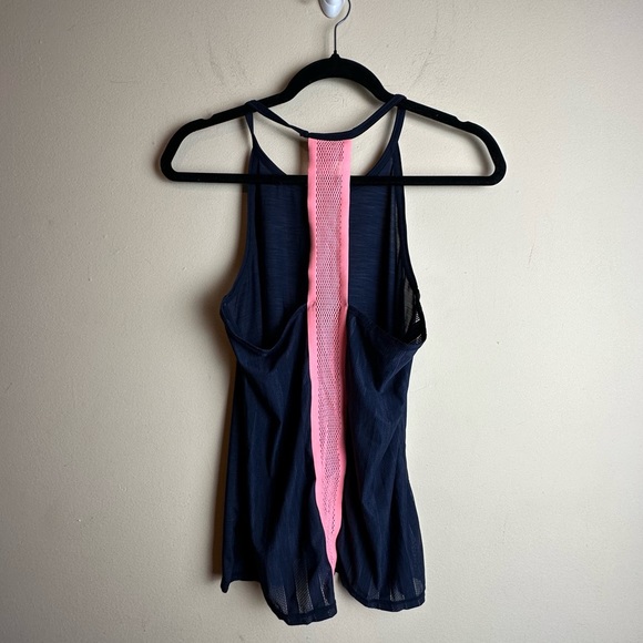 Athleta Kettlebella Tank Top Navy Blue and Coral Women’s Size Small - Picture 7 of 16